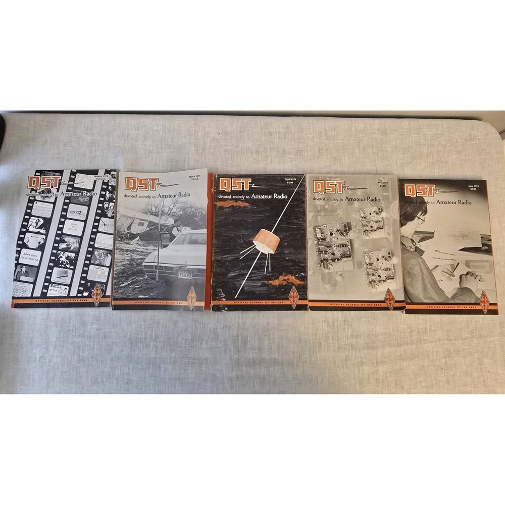 QST Amateur Radio Magazine 1974 Jan, March-Oct Partial Year Lot 11 Issues